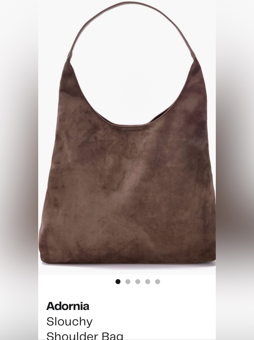 Adornia Slouchy Shoulder Bag NEW - Picture 1 of 11